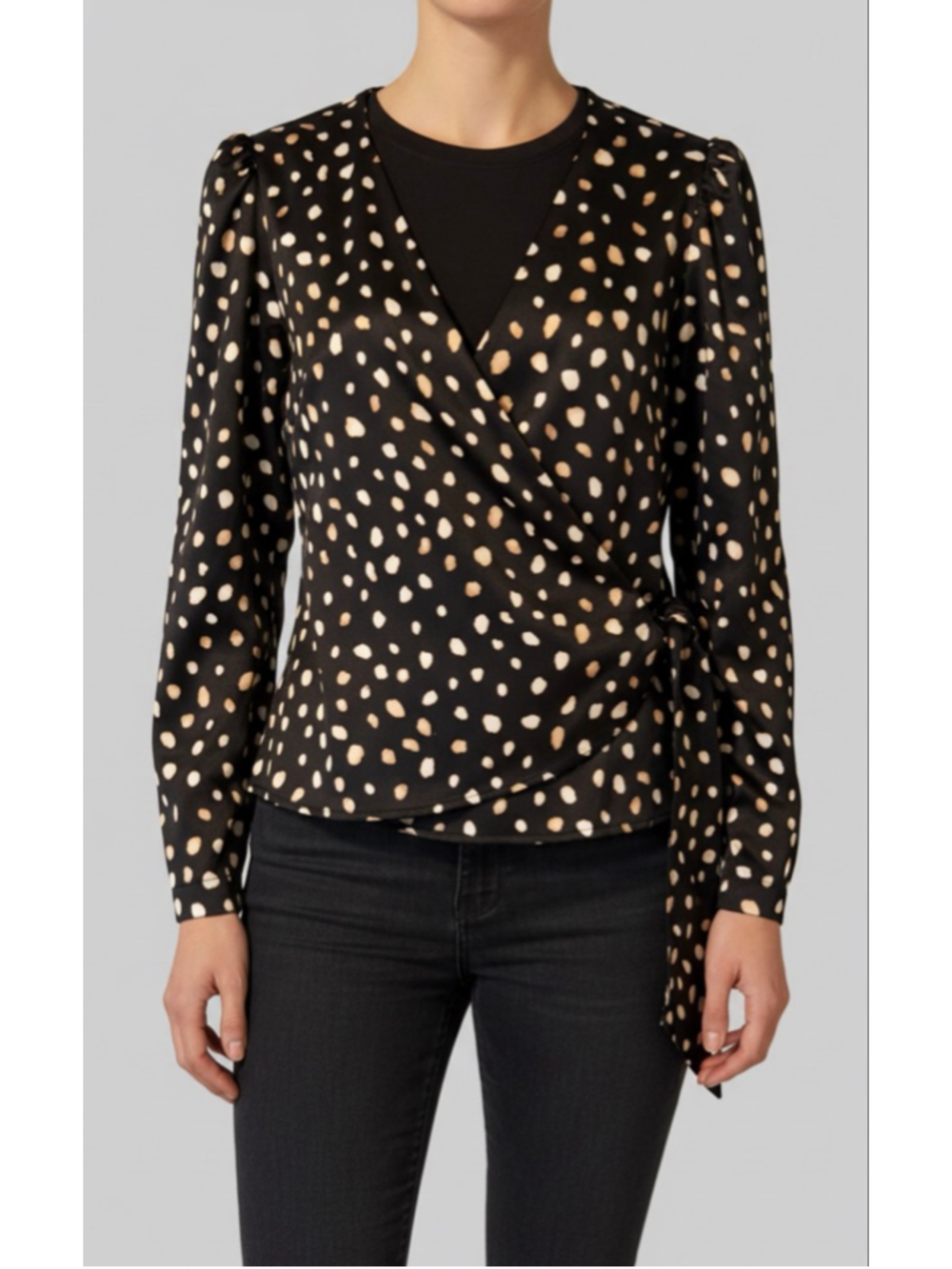 Silky animal print and Taylor blouse  - Picture 4 of 12